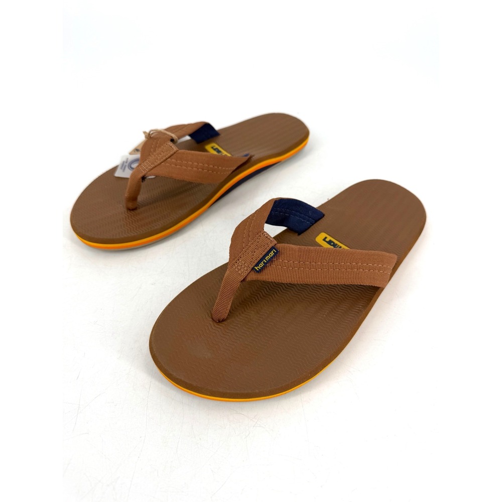 NWT Hari Mari Dune Flip Flop Sandals Mens Size 8 Brown Tobacco Beachwear